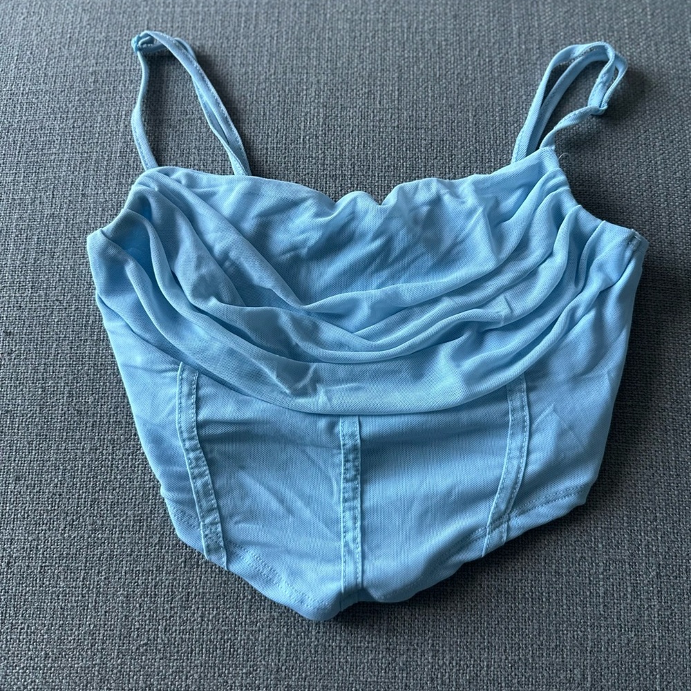 Elegant Blue Women's Top